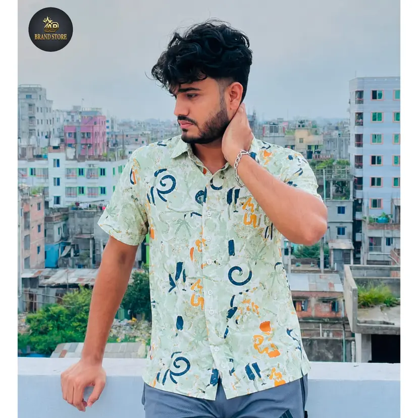 প্রিমিয়াম ১০০% কটন হাফ হাতা শার্ট - Code 02