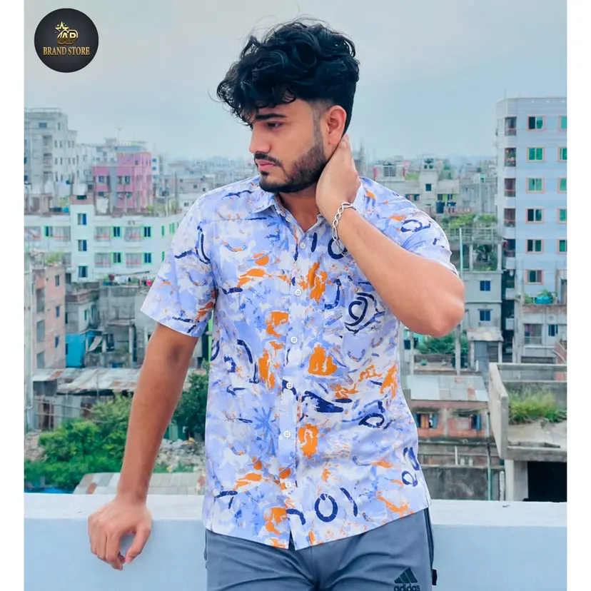 প্রিমিয়াম ১০০% কটন হাফ হাতা শার্ট - Code 04